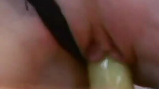 Thick yellow strapon goes into this whores asshole