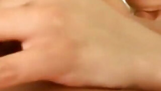 Blonde tests new dildo