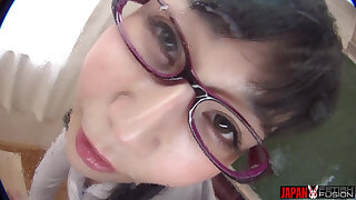 Thick Spit Hits Hard. Soaked Tongue Lingers. Teacher Tomoka Akari, Mouth Wide Open, Feeds You... and Your Fetish