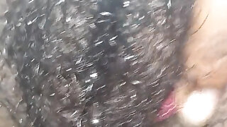 Rubbing My Busy Hairy Tight Pussy Closeup