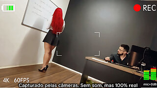 Provocative Secretary Drives Boss Crazy and Ends up Kneeling Between His Legs in Audio Only Video