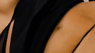 Secretary chick fucked by a black and white cock in threesome