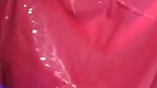 Vintage Red Latex Lingerie Glory Hole Action P2