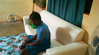 Student at Her Teacher's House Gets a Black Cock